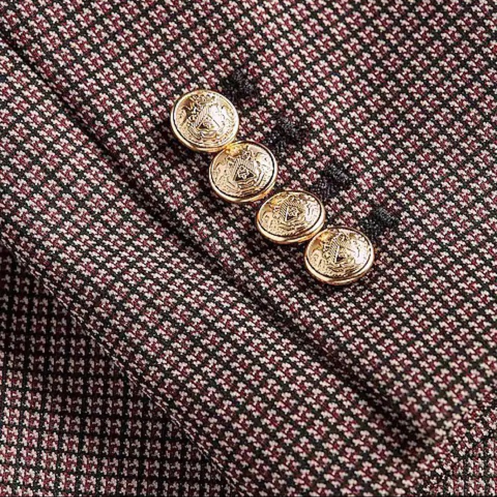 Express Brown Double-Breasted Blazer - image 5